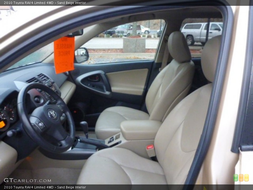 Sand Beige Interior Front Seat for the 2010 Toyota RAV4 Limited 4WD #100349360