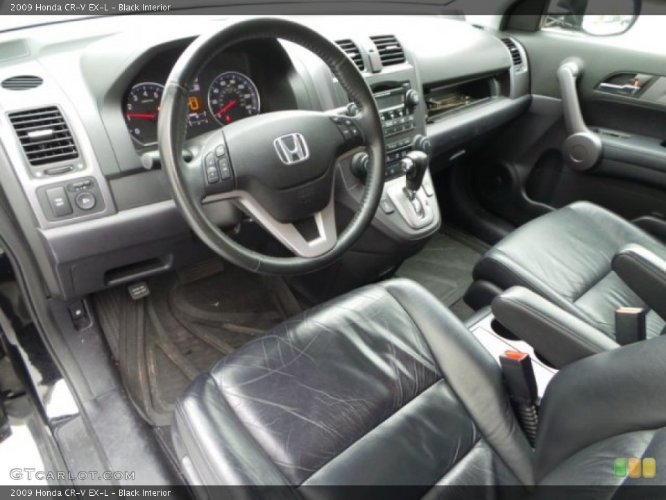 Black Interior Prime Interior for the 2009 Honda CR-V EX-L #100353595