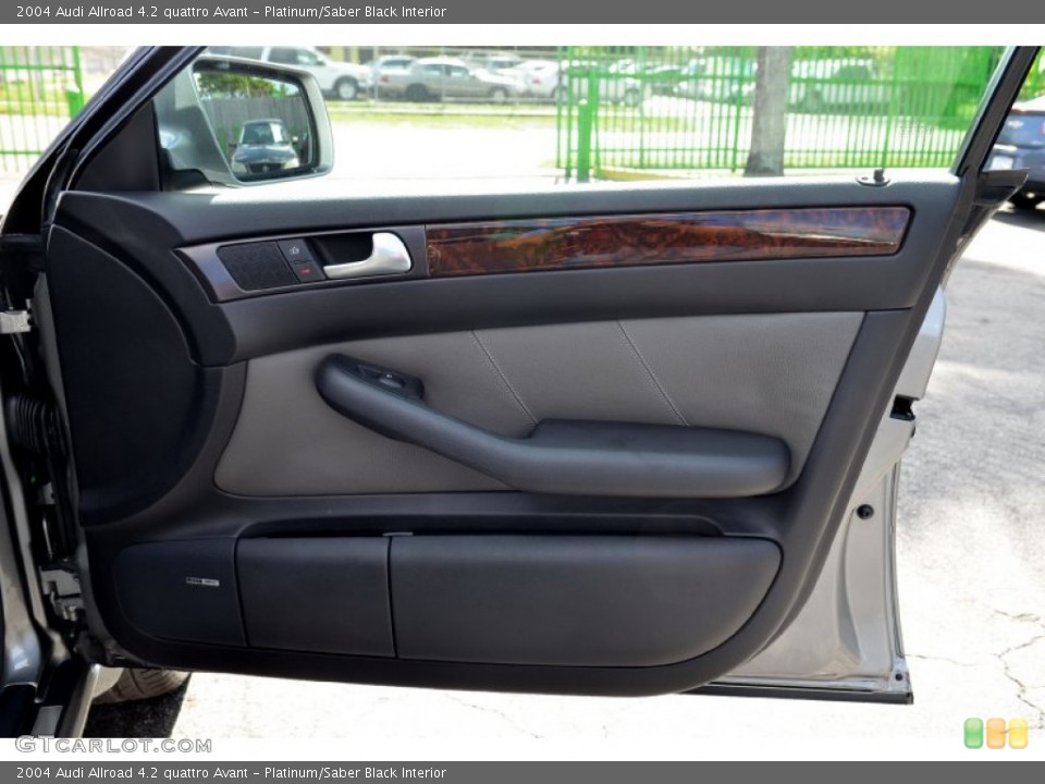 Platinum/Saber Black Interior Door Panel for the 2004 Audi Allroad 4.2 quattro Avant #100373352