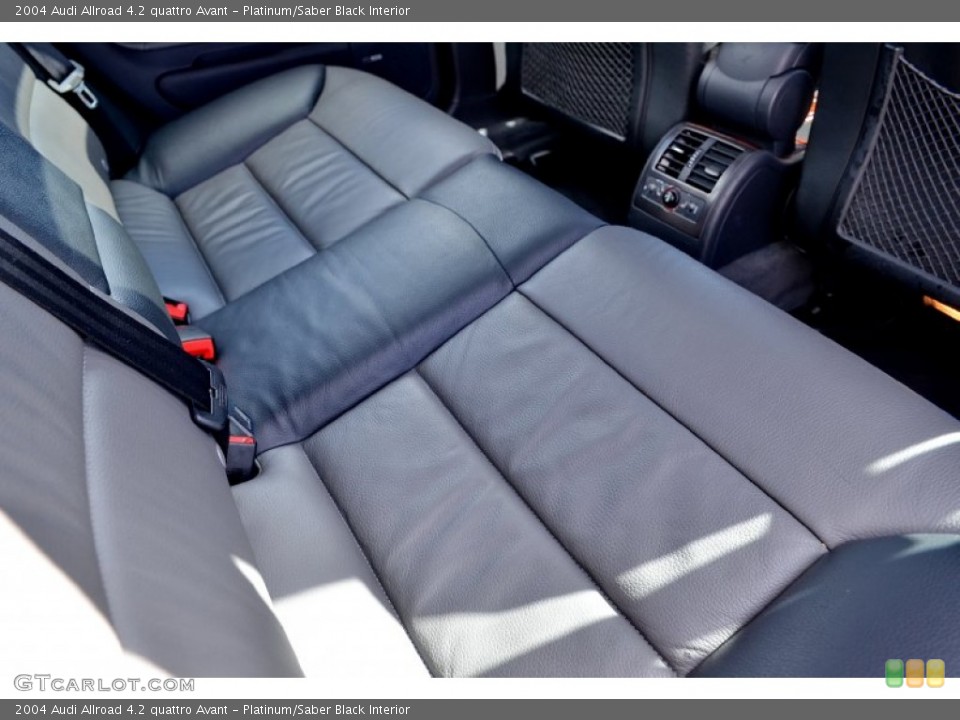 Platinum/Saber Black Interior Rear Seat for the 2004 Audi Allroad 4.2 quattro Avant #100373670