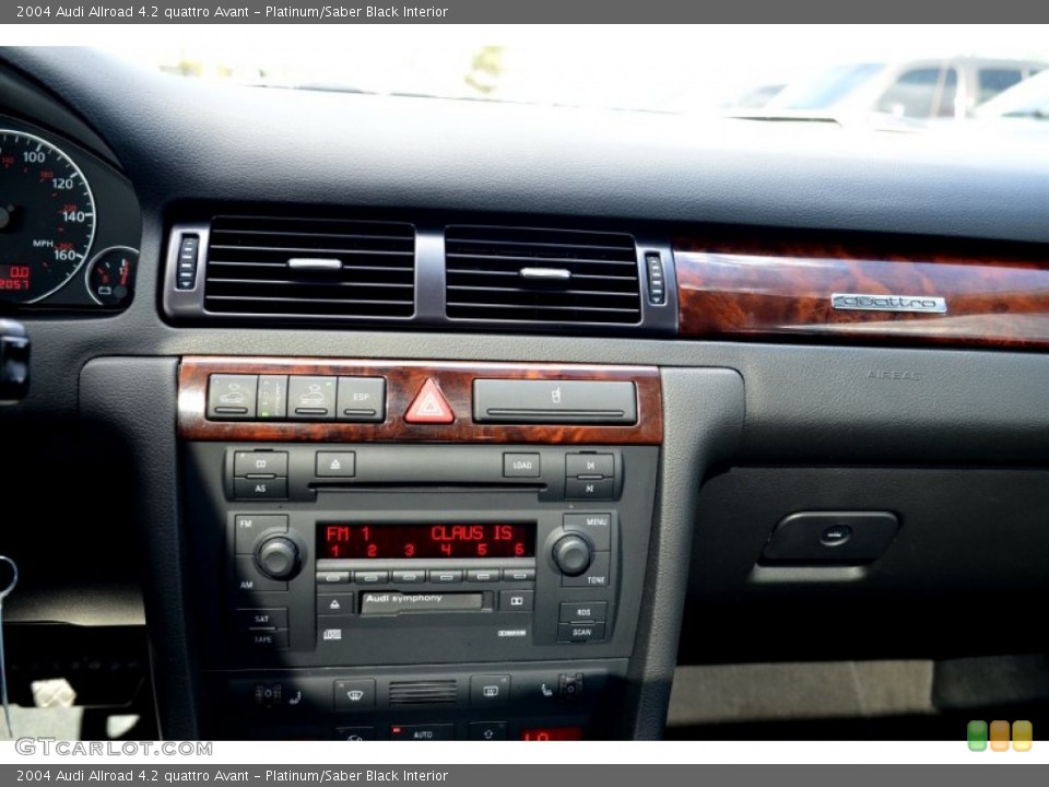 Platinum/Saber Black Interior Controls for the 2004 Audi Allroad 4.2 quattro Avant #100373860