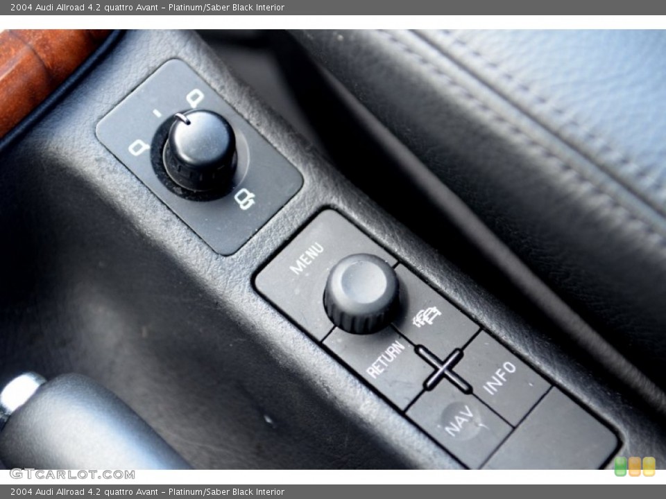 Platinum/Saber Black Interior Controls for the 2004 Audi Allroad 4.2 quattro Avant #100373907
