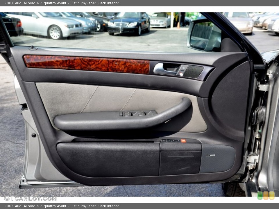Platinum/Saber Black Interior Door Panel for the 2004 Audi Allroad 4.2 quattro Avant #100373955