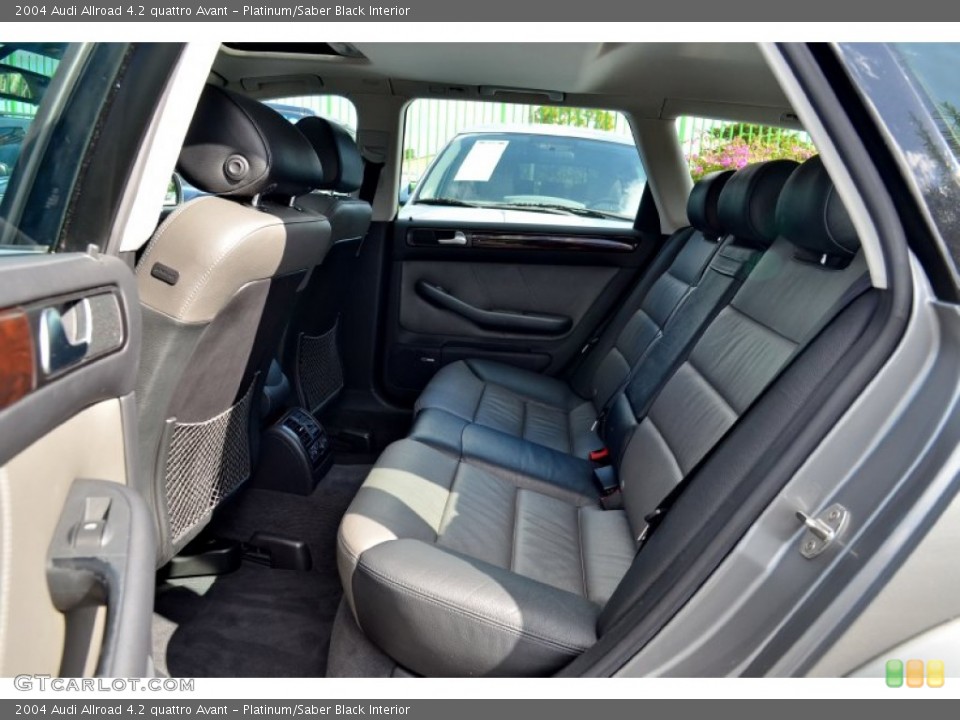 Platinum/Saber Black Interior Rear Seat for the 2004 Audi Allroad 4.2 quattro Avant #100374141