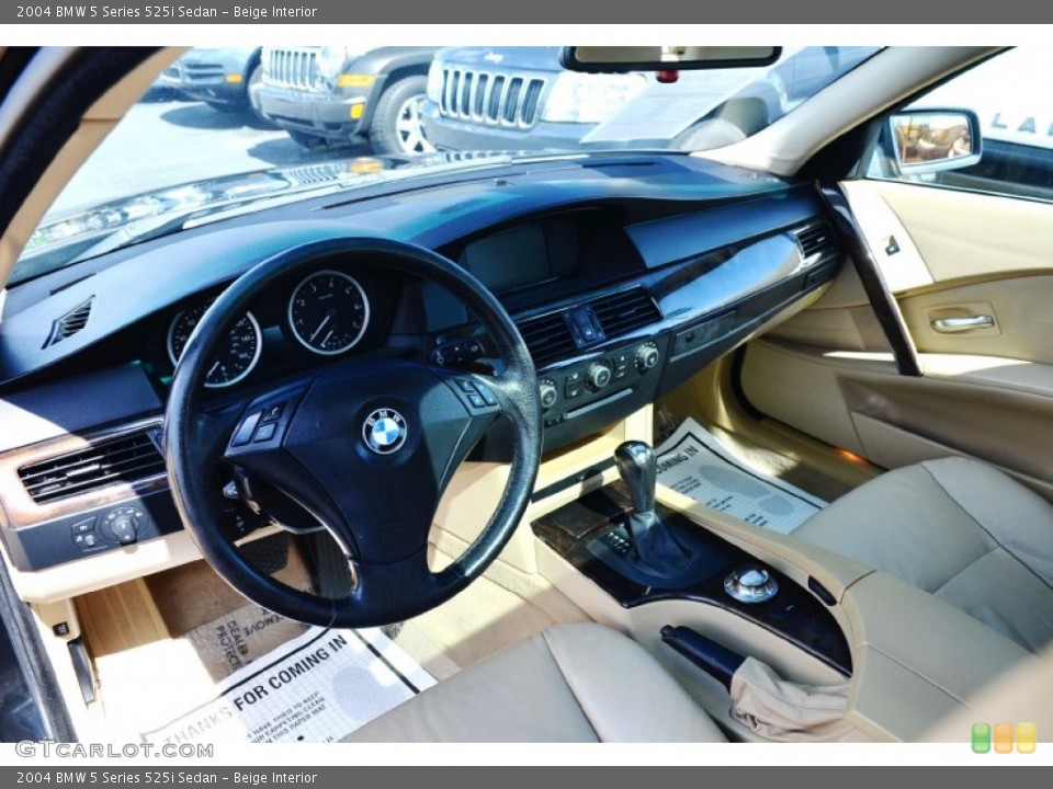 Beige Interior Photo for the 2004 BMW 5 Series 525i Sedan #100378986