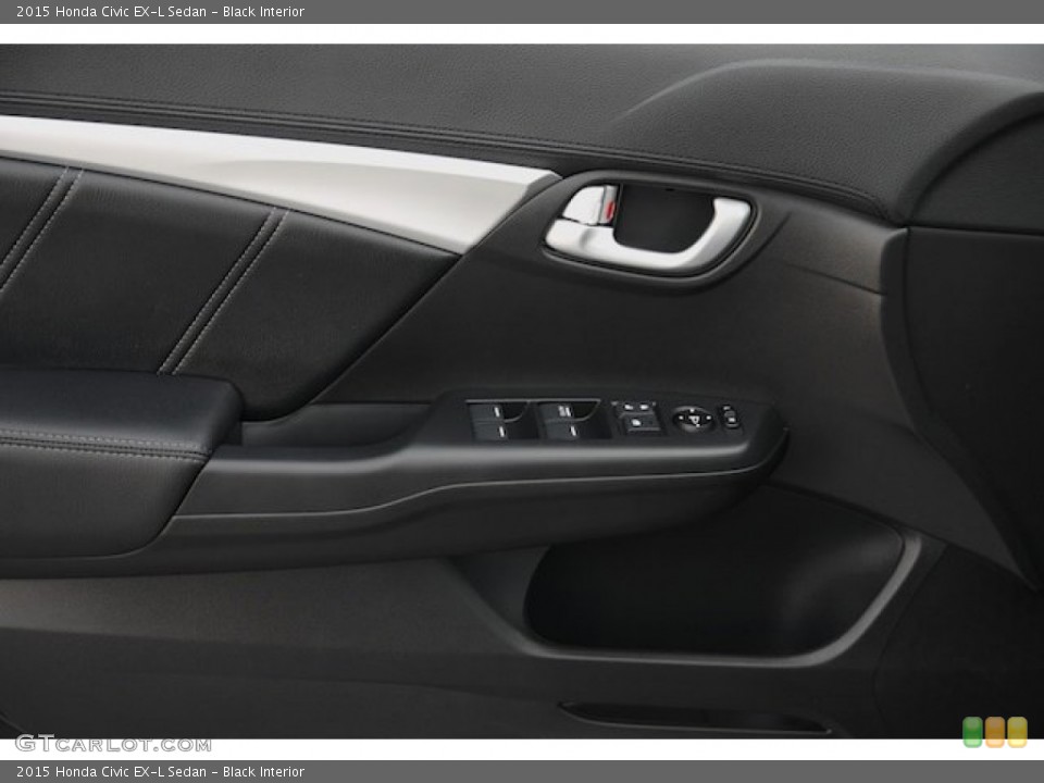 Black Interior Door Panel for the 2015 Honda Civic EX-L Sedan #100383122