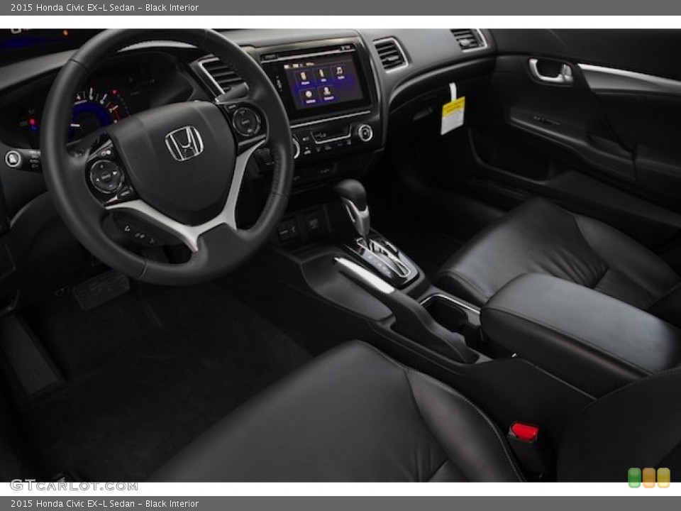 Black Interior Photo for the 2015 Honda Civic EX-L Sedan #100383167