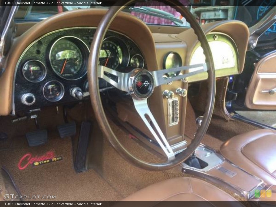 Saddle Interior Photo for the 1967 Chevrolet Corvette 427 Convertible #100384296