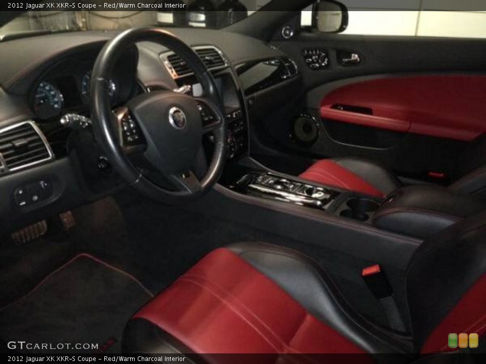 Red/Warm Charcoal Interior Prime Interior for the 2012 Jaguar XK XKR-S Coupe #100384856