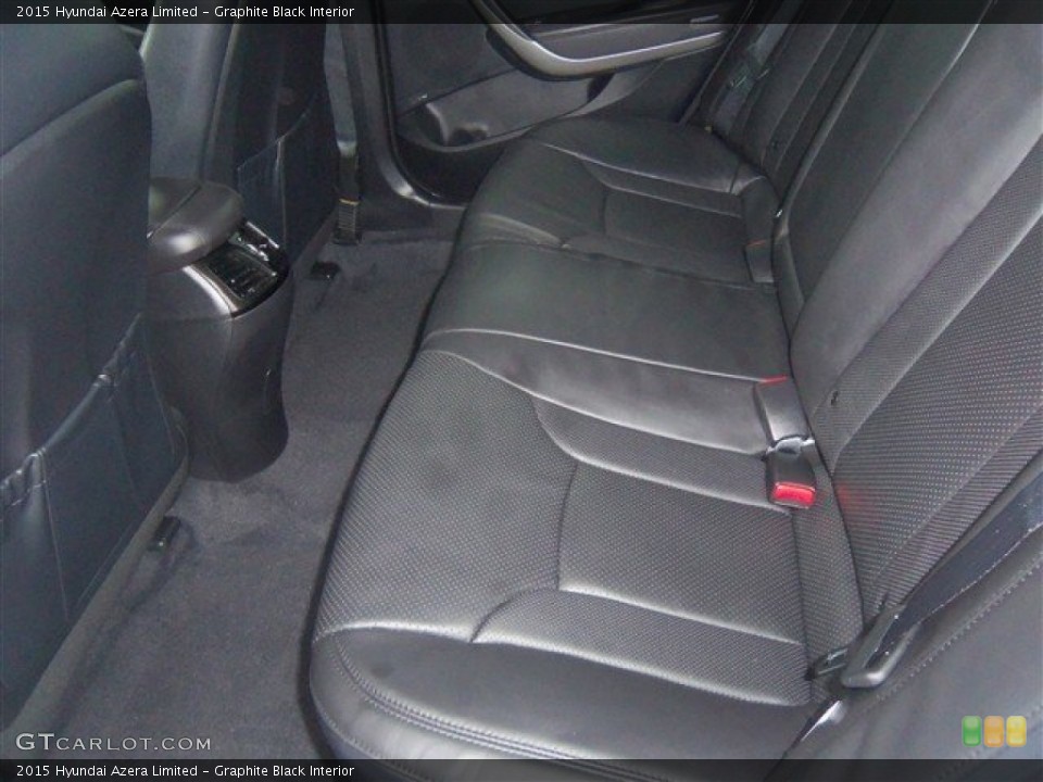 Graphite Black Interior Rear Seat for the 2015 Hyundai Azera Limited #100386311