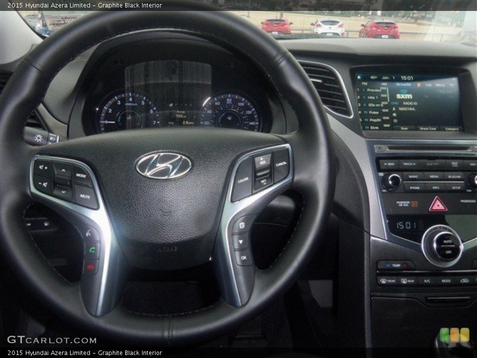 Graphite Black Interior Steering Wheel for the 2015 Hyundai Azera Limited #100386382