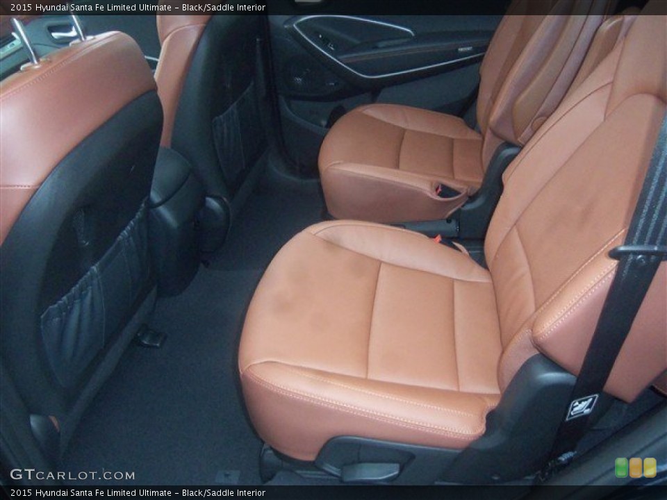 Black/Saddle Interior Rear Seat for the 2015 Hyundai Santa Fe Limited Ultimate #100386623