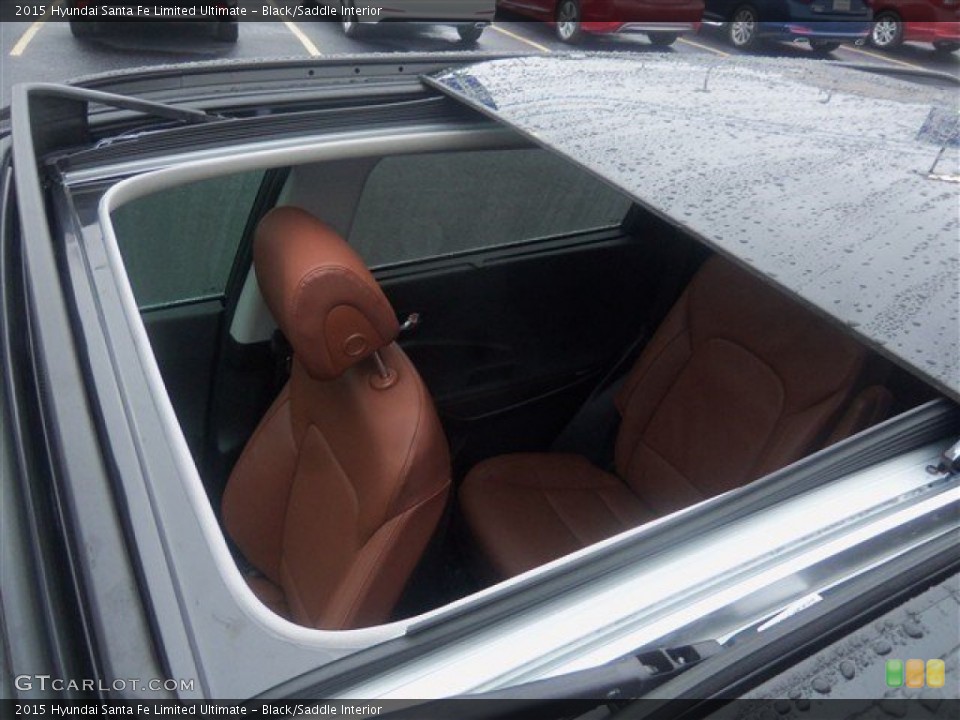 Black/Saddle Interior Sunroof for the 2015 Hyundai Santa Fe Limited Ultimate #100386671