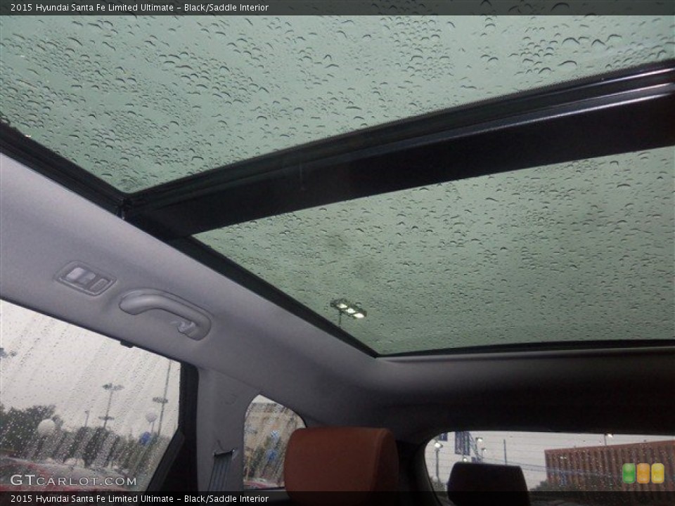 Black/Saddle Interior Sunroof for the 2015 Hyundai Santa Fe Limited Ultimate #100386710