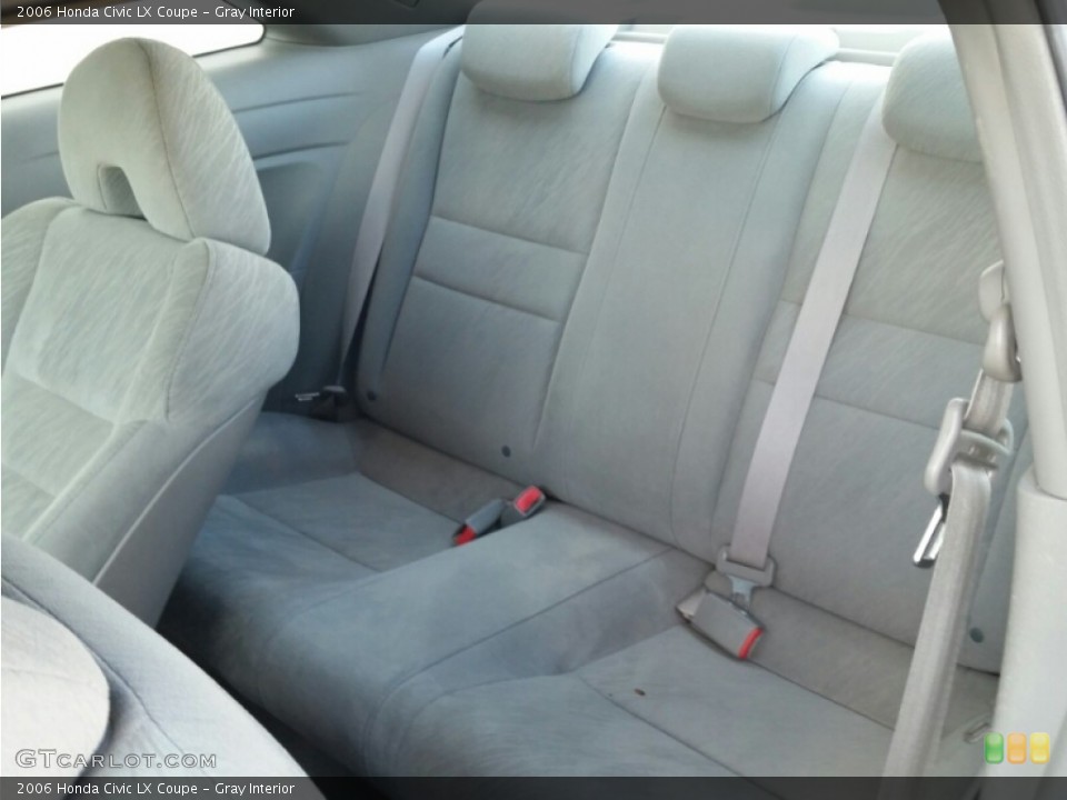 Gray Interior Rear Seat for the 2006 Honda Civic LX Coupe #100397972