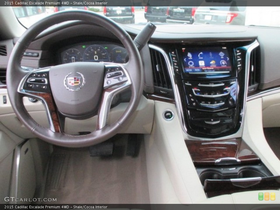 Shale/Cocoa Interior Dashboard for the 2015 Cadillac Escalade Premium 4WD #100399373