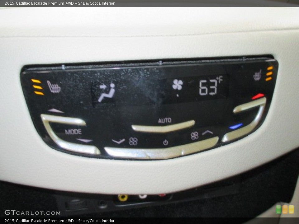 Shale/Cocoa Interior Controls for the 2015 Cadillac Escalade Premium 4WD #100399643