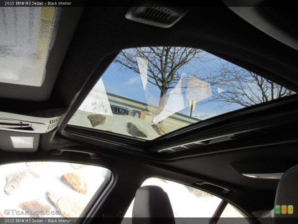 Black Interior Sunroof for the 2015 BMW M3 Sedan #100403627