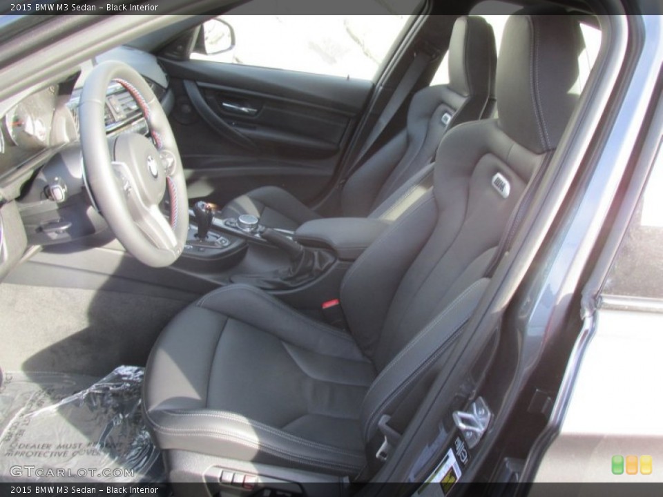 Black Interior Front Seat for the 2015 BMW M3 Sedan #100403650