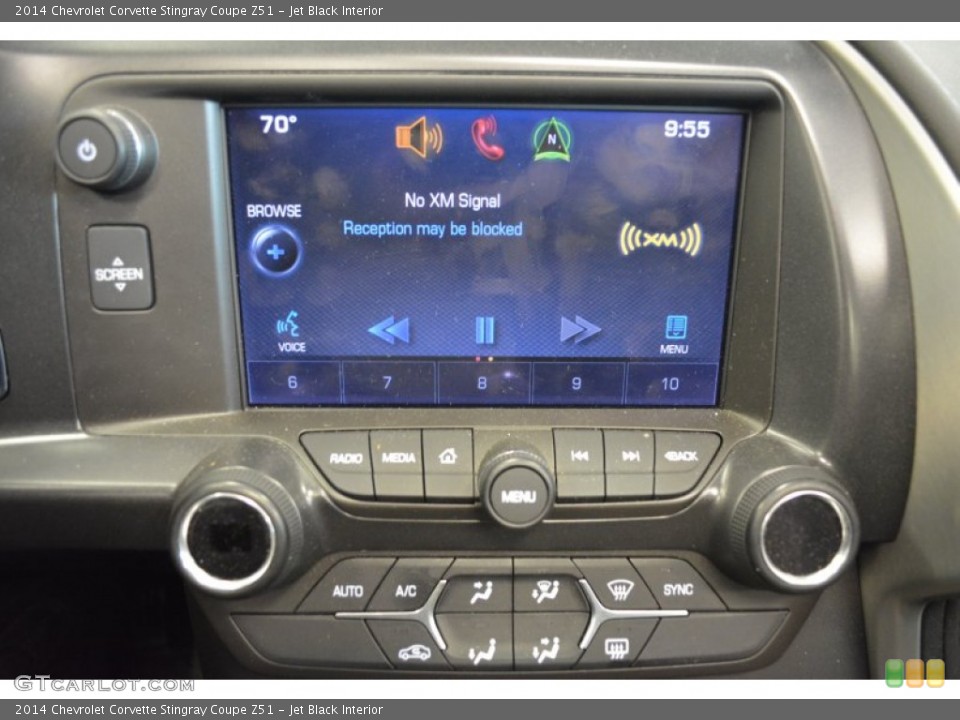 Jet Black Interior Controls for the 2014 Chevrolet Corvette Stingray Coupe Z51 #100405142
