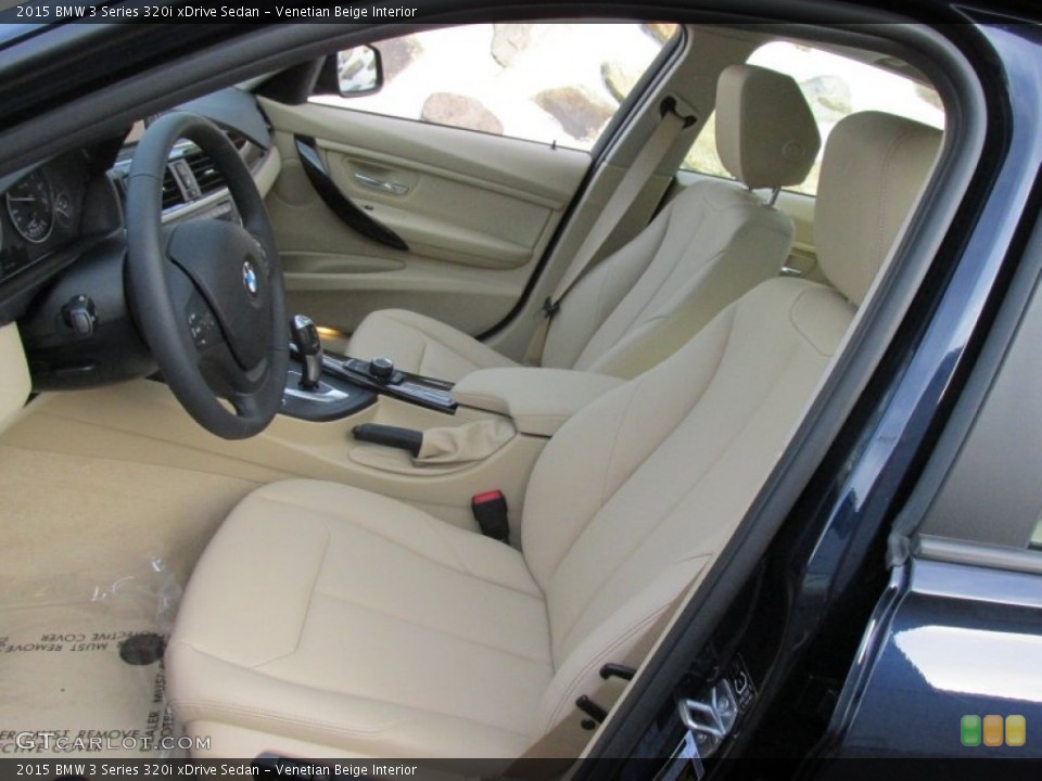 Venetian Beige Interior Front Seat for the 2015 BMW 3 Series 320i xDrive Sedan #100405181