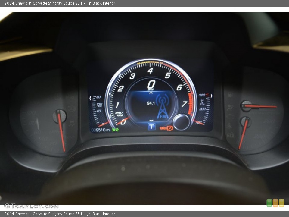 Jet Black Interior Gauges for the 2014 Chevrolet Corvette Stingray Coupe Z51 #100405313