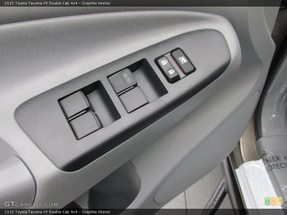 Graphite Interior Controls for the 2015 Toyota Tacoma V6 Double Cab 4x4 #100406969