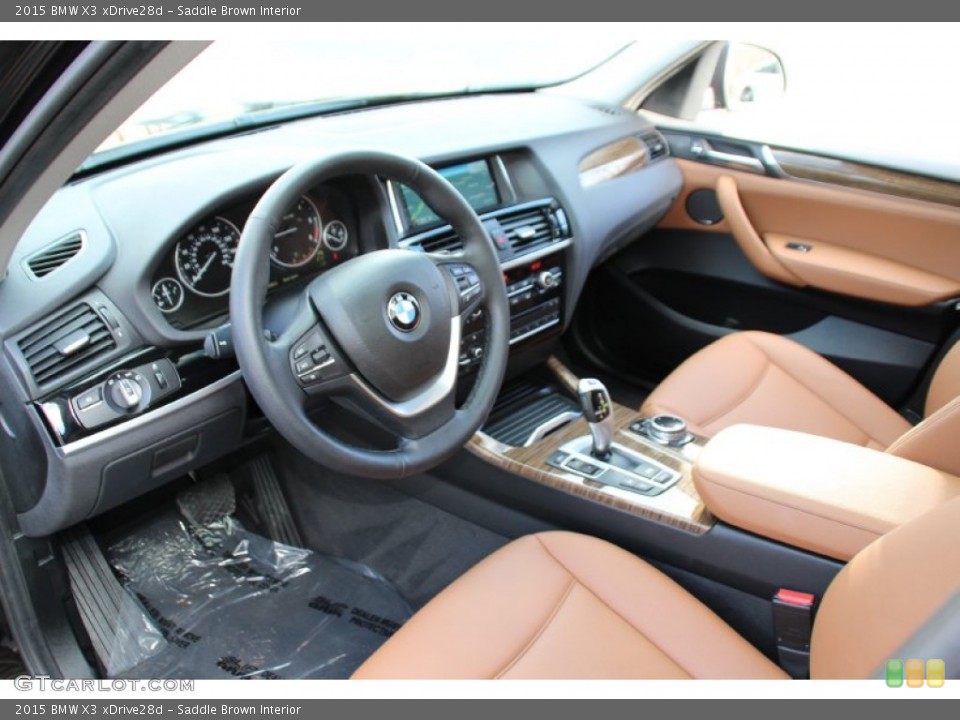 Saddle Brown 2015 BMW X3 Interiors