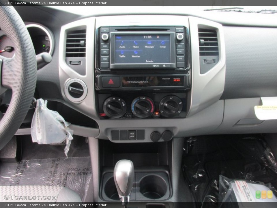 Graphite Interior Controls for the 2015 Toyota Tacoma V6 Double Cab 4x4 #100407074