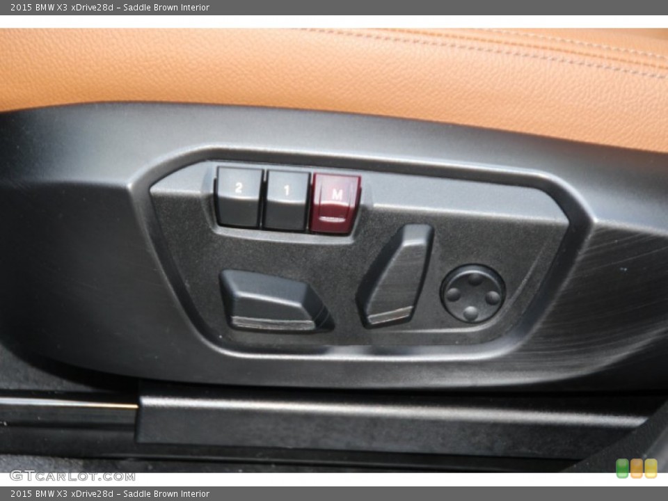 Saddle Brown Interior Controls for the 2015 BMW X3 xDrive28d #100407080