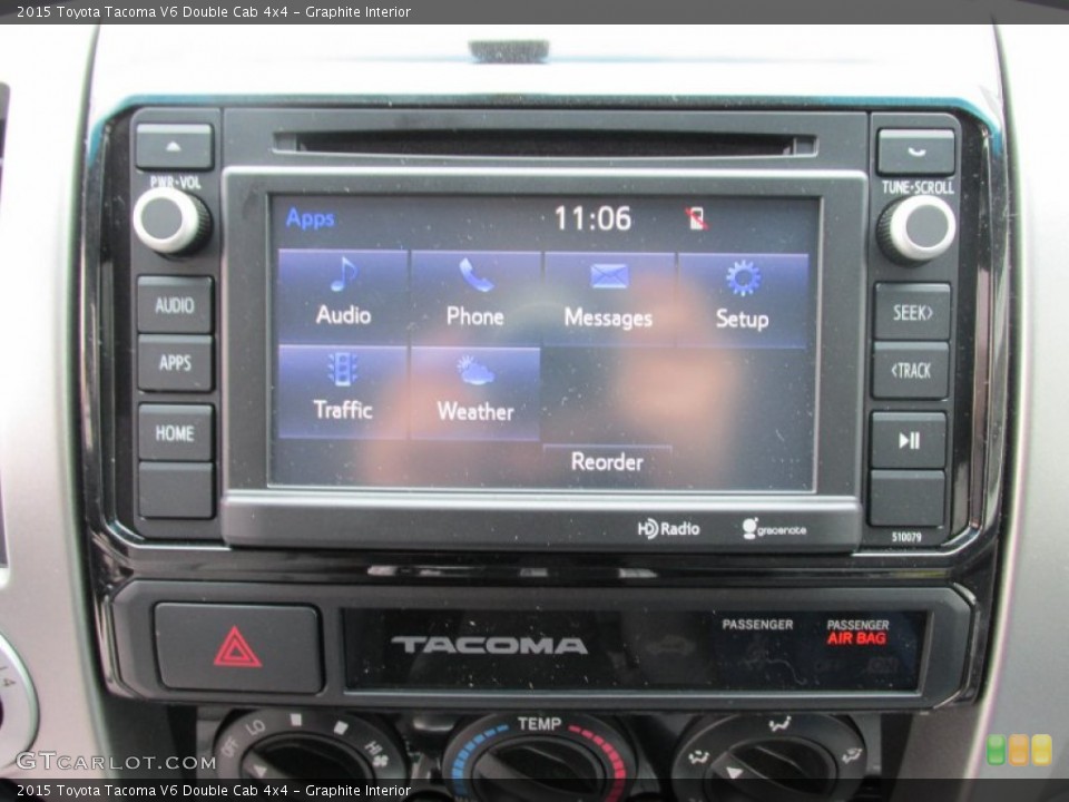 Graphite Interior Controls for the 2015 Toyota Tacoma V6 Double Cab 4x4 #100407098