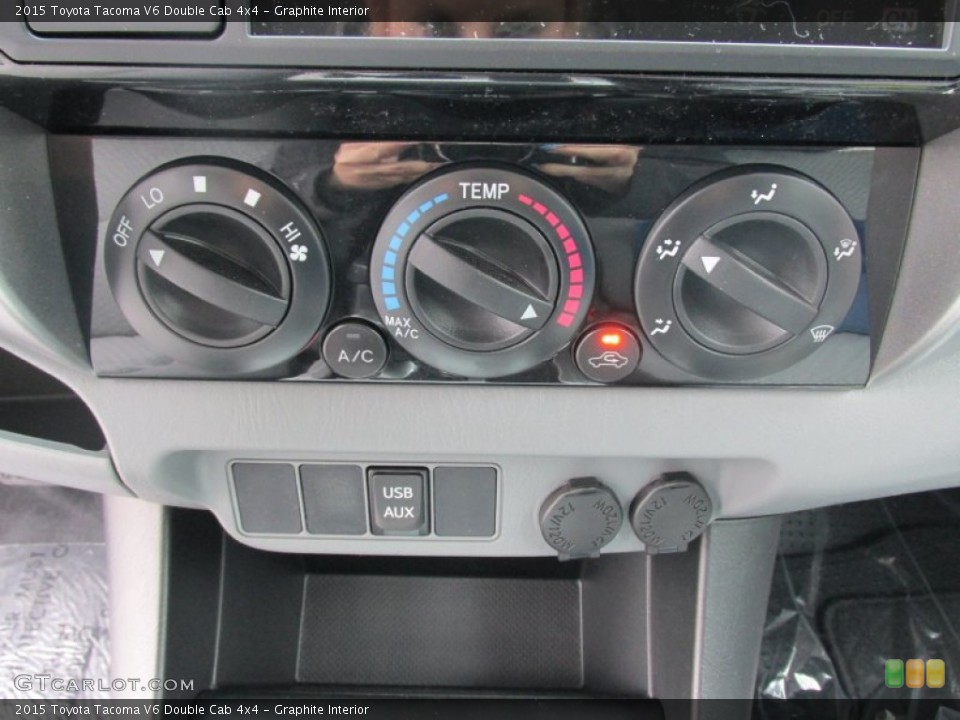 Graphite Interior Controls for the 2015 Toyota Tacoma V6 Double Cab 4x4 #100407122