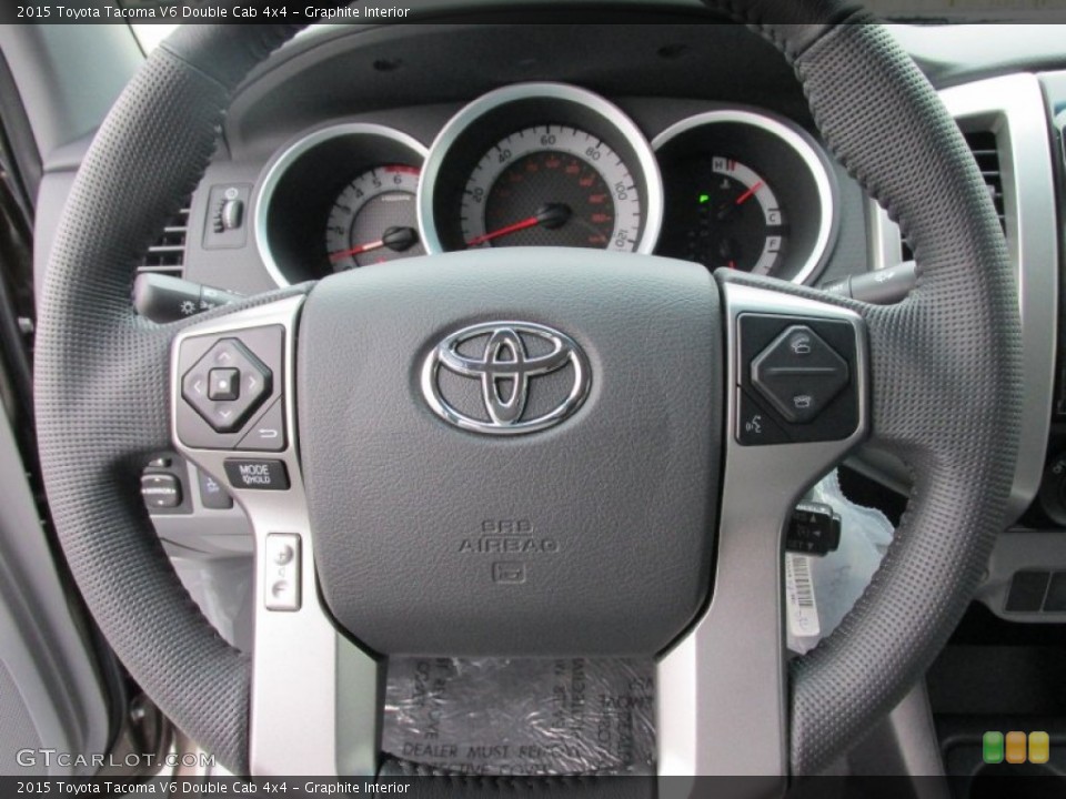 Graphite Interior Steering Wheel for the 2015 Toyota Tacoma V6 Double Cab 4x4 #100407200