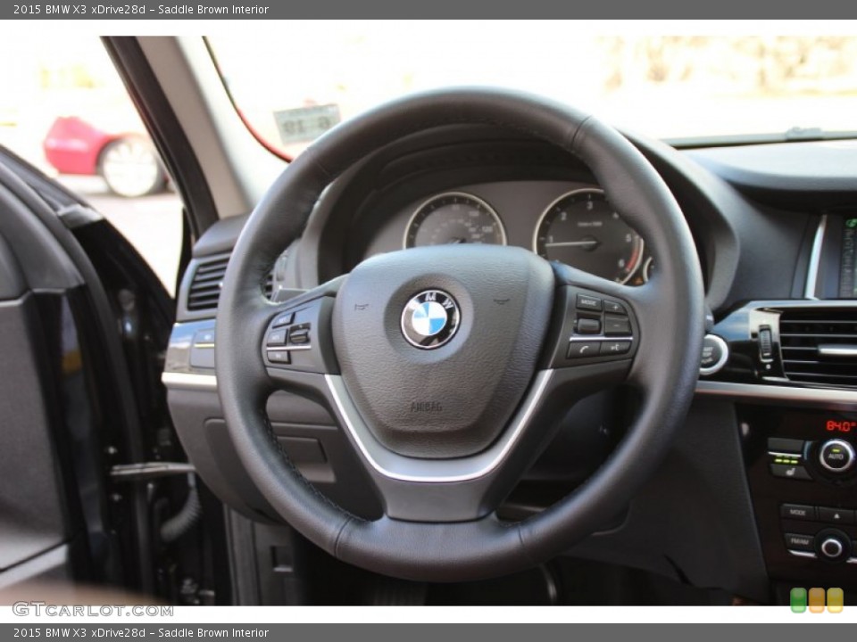 Saddle Brown Interior Steering Wheel for the 2015 BMW X3 xDrive28d #100407221