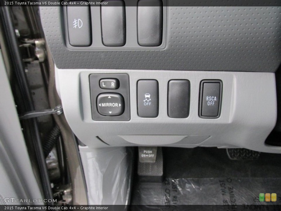 Graphite Interior Controls for the 2015 Toyota Tacoma V6 Double Cab 4x4 #100407254