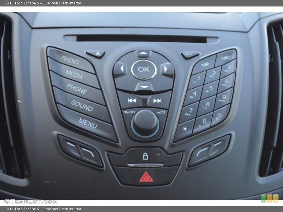 Charcoal Black Interior Controls for the 2015 Ford Escape S #100408691