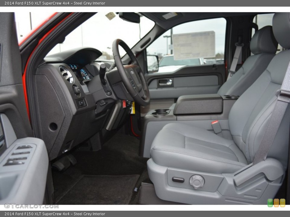 Steel Grey Interior Photo for the 2014 Ford F150 XLT SuperCrew 4x4 #100410554