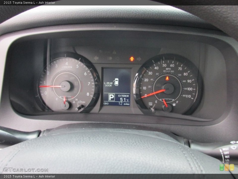 Ash Interior Gauges for the 2015 Toyota Sienna L #100410626