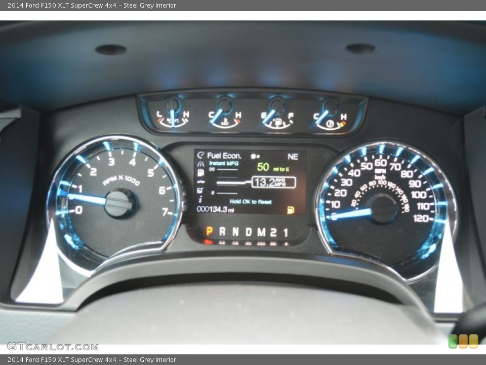 Steel Grey Interior Gauges for the 2014 Ford F150 XLT SuperCrew 4x4 #100410863