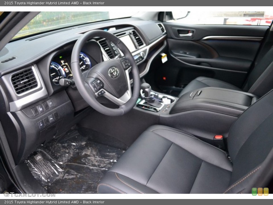 Black Interior Prime Interior for the 2015 Toyota Highlander Hybrid Limited AWD #100414658