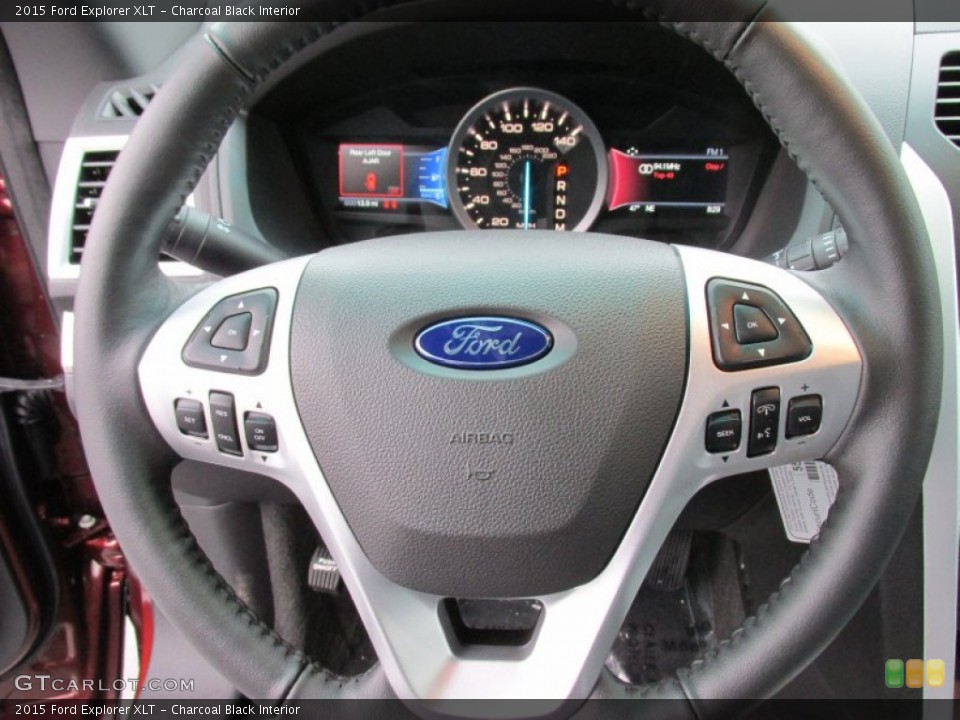 Charcoal Black Interior Steering Wheel for the 2015 Ford Explorer XLT #100417547