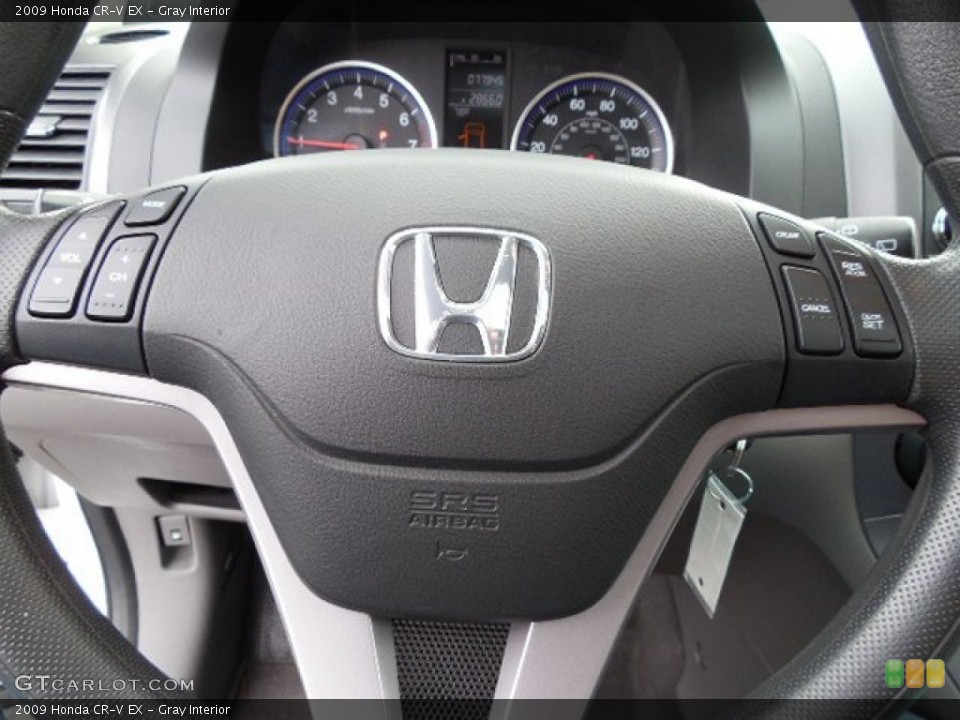 Gray Interior Steering Wheel for the 2009 Honda CR-V EX #100423664