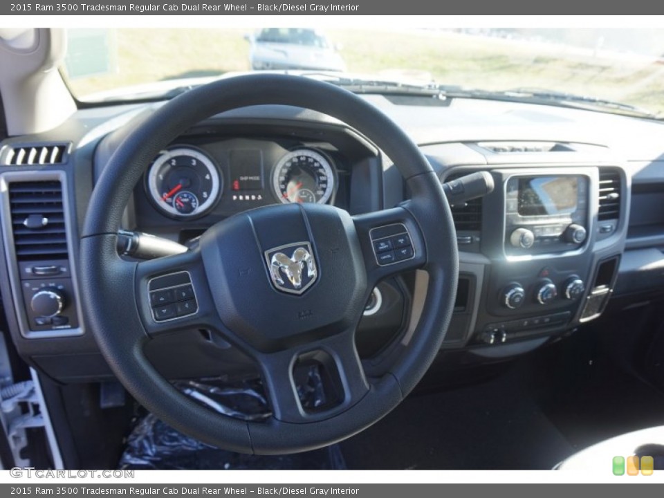 Black/Diesel Gray Interior Dashboard for the 2015 Ram 3500 Tradesman Regular Cab Dual Rear Wheel #100425230
