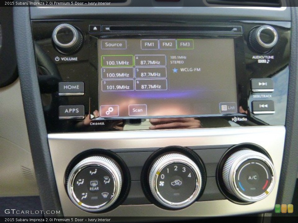 Ivory Interior Controls for the 2015 Subaru Impreza 2.0i Premium 5 Door #100434620