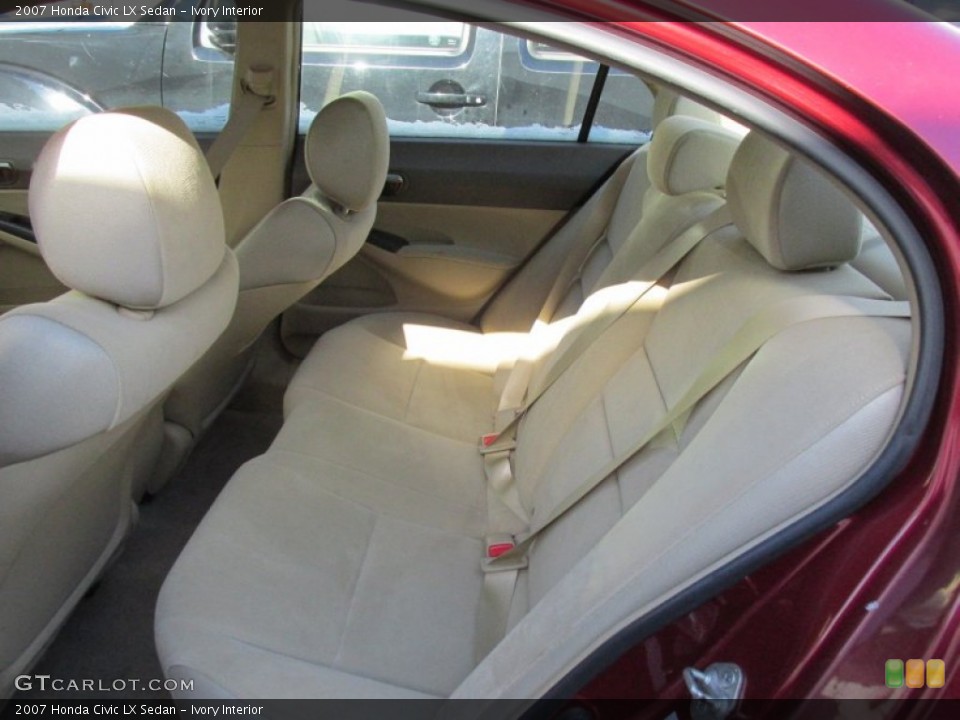 Ivory Interior Rear Seat for the 2007 Honda Civic LX Sedan #100444220