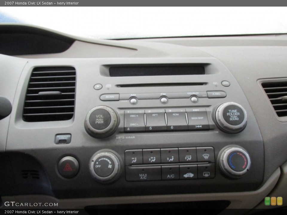 Ivory Interior Controls for the 2007 Honda Civic LX Sedan #100444268