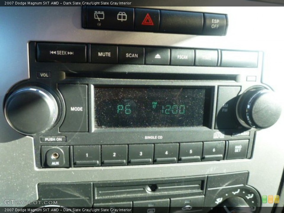 Dark Slate Gray/Light Slate Gray Interior Audio System for the 2007 Dodge Magnum SXT AWD #100450598