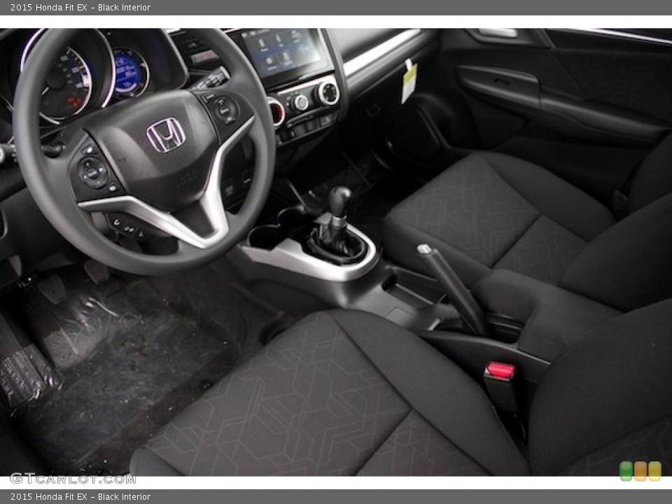 Black 2015 Honda Fit Interiors