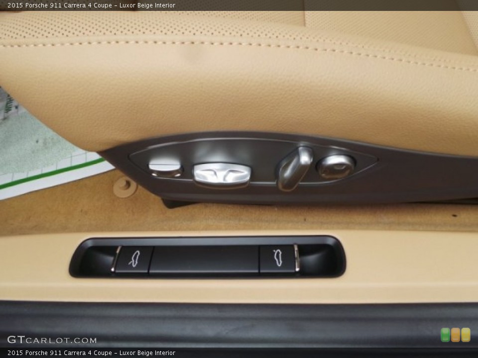 Luxor Beige Interior Controls for the 2015 Porsche 911 Carrera 4 Coupe #100457135