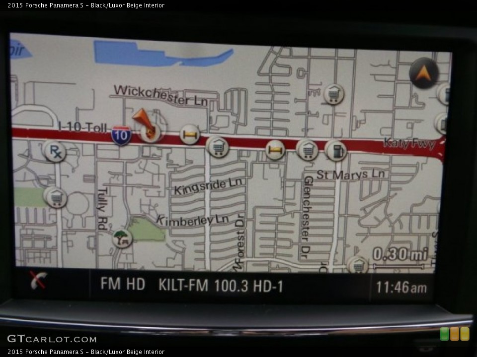 Black/Luxor Beige Interior Navigation for the 2015 Porsche Panamera S #100458260